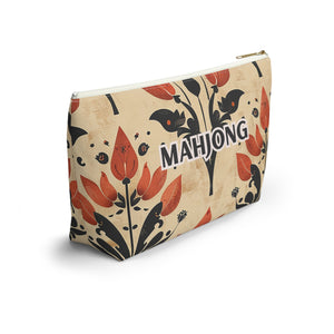 Orange Petal Mahjong Pouch