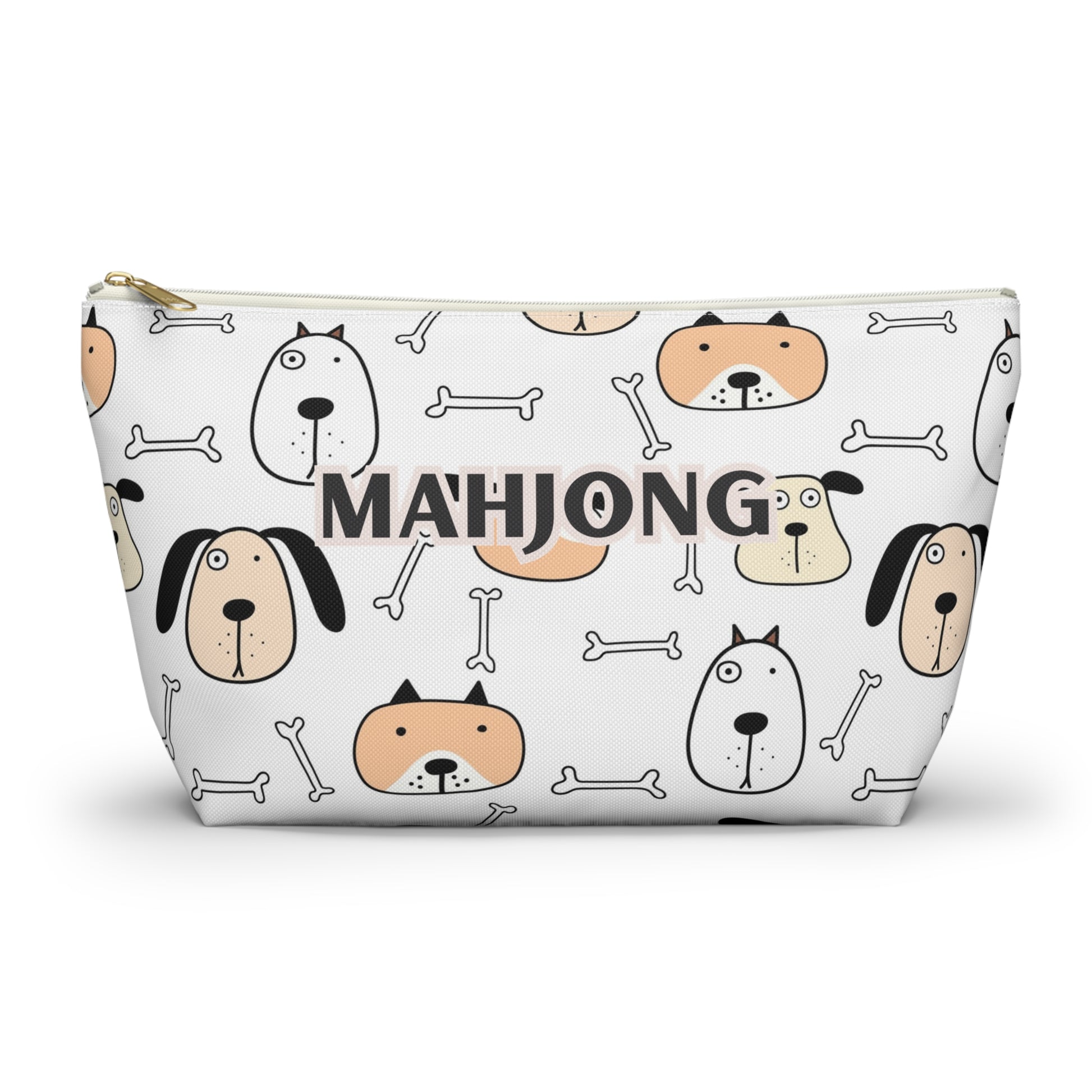 Cute and Fun Puppy Dog Mahjong Pouch for Easy Storage