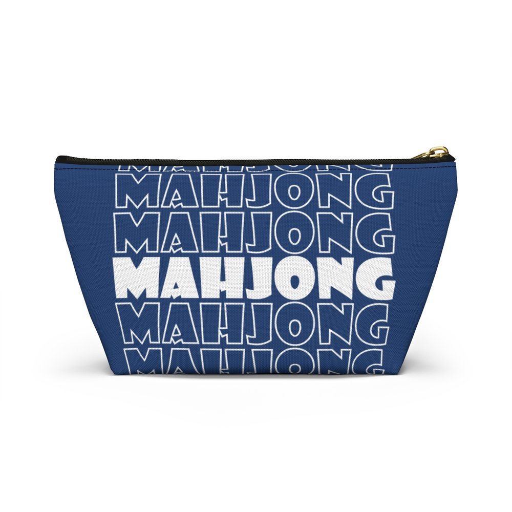 Blue Mahjong Pouch
