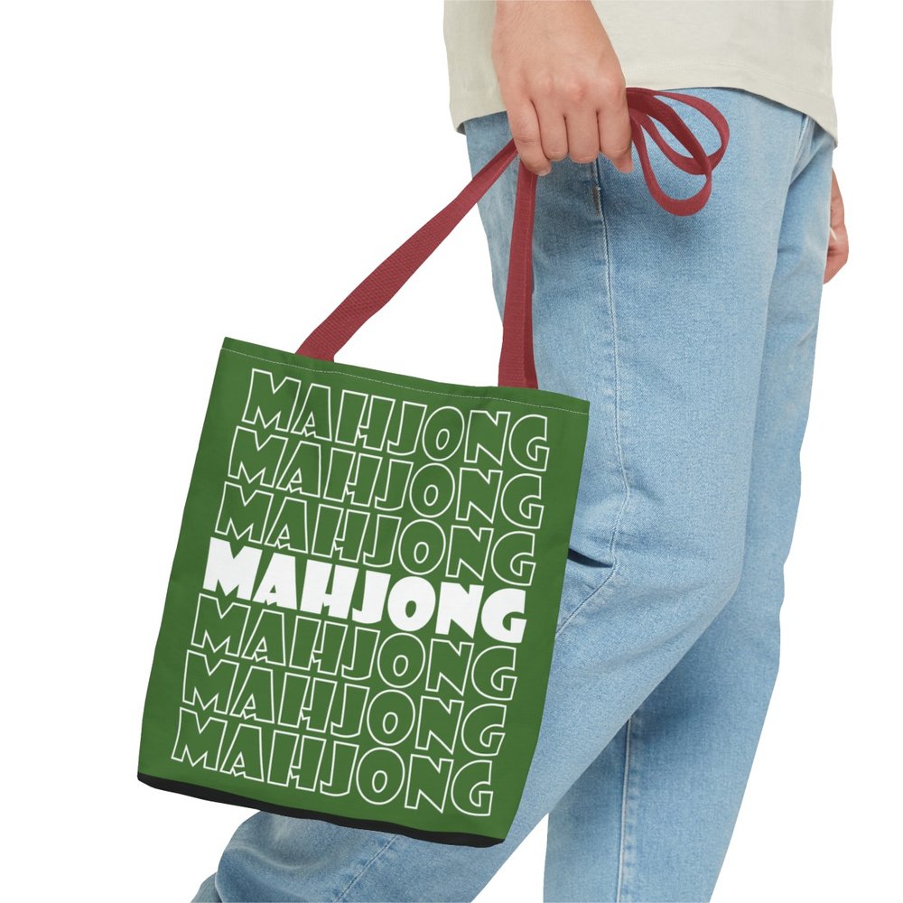 Green Mahjong Tote Bag