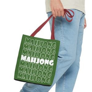 Green Mahjong Tote Bag
