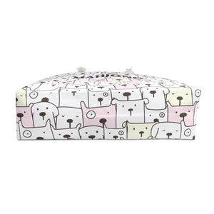 Playful Puppy Mahjong Tote for Day-to-Day Use