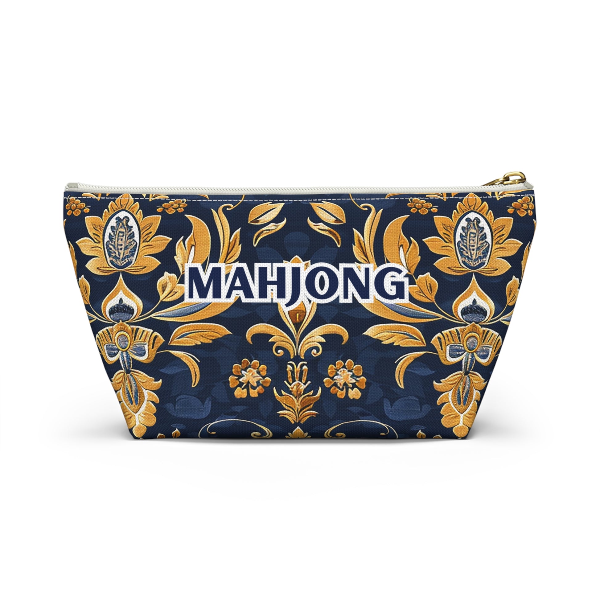 Blue Kaleidoscopic Mahjong Pouch