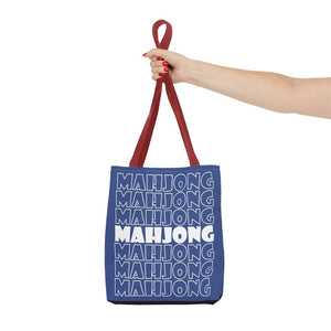 Blue Mahjong Tote Bag