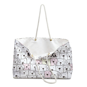 Playful Puppy Mahjong Tote for Day-to-Day Use