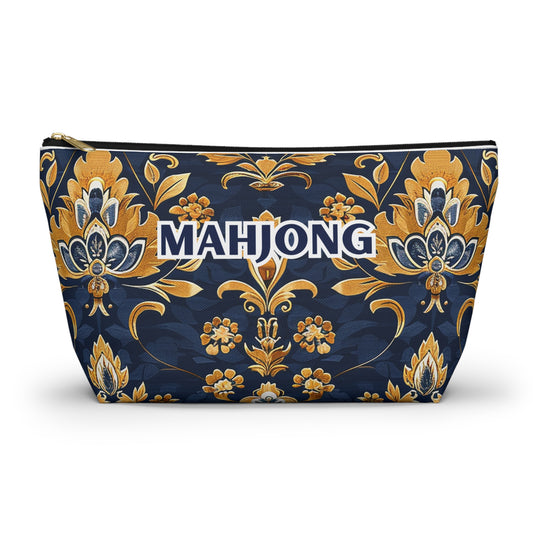 Blue Kaleidoscopic Mahjong Pouch