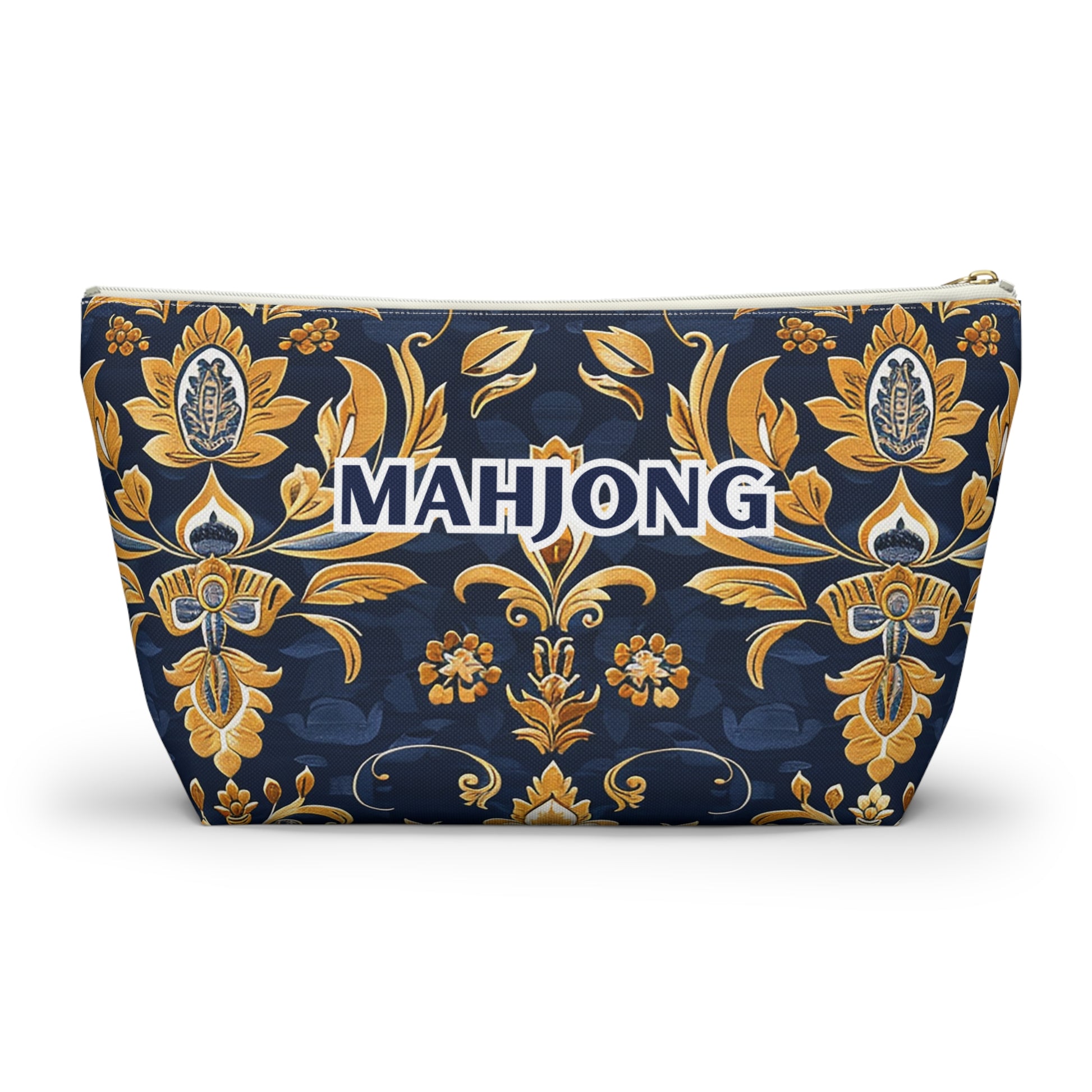 Blue Kaleidoscopic Mahjong Pouch