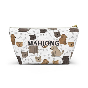 Playful Mahjong Pouch for Puppy Dog Lovers