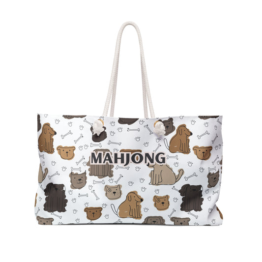 Puppy Dog Mahjong Tote for Everyday Essentials