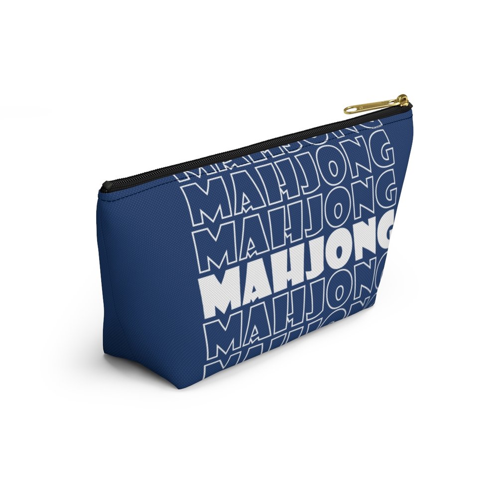 Blue Mahjong Pouch