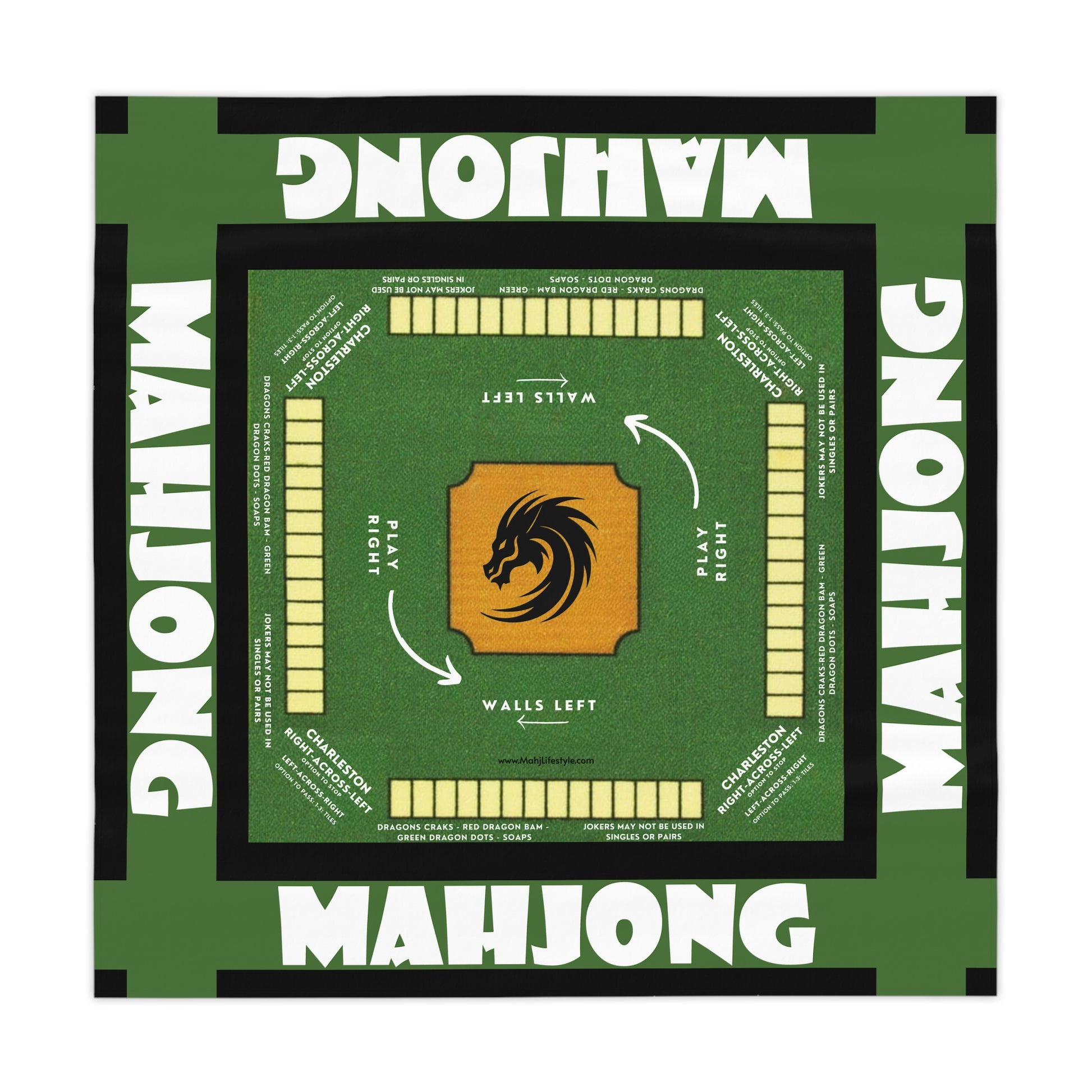Green Mahjong Design