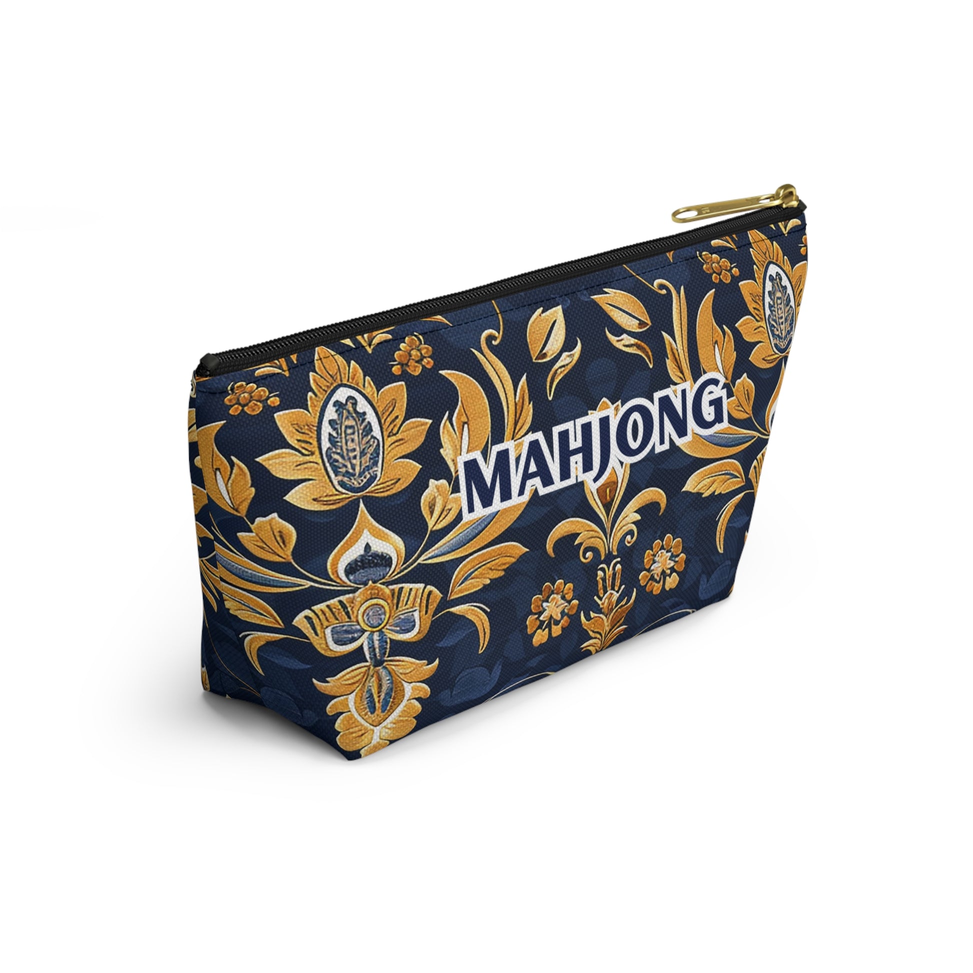 Blue Kaleidoscopic Mahjong Pouch