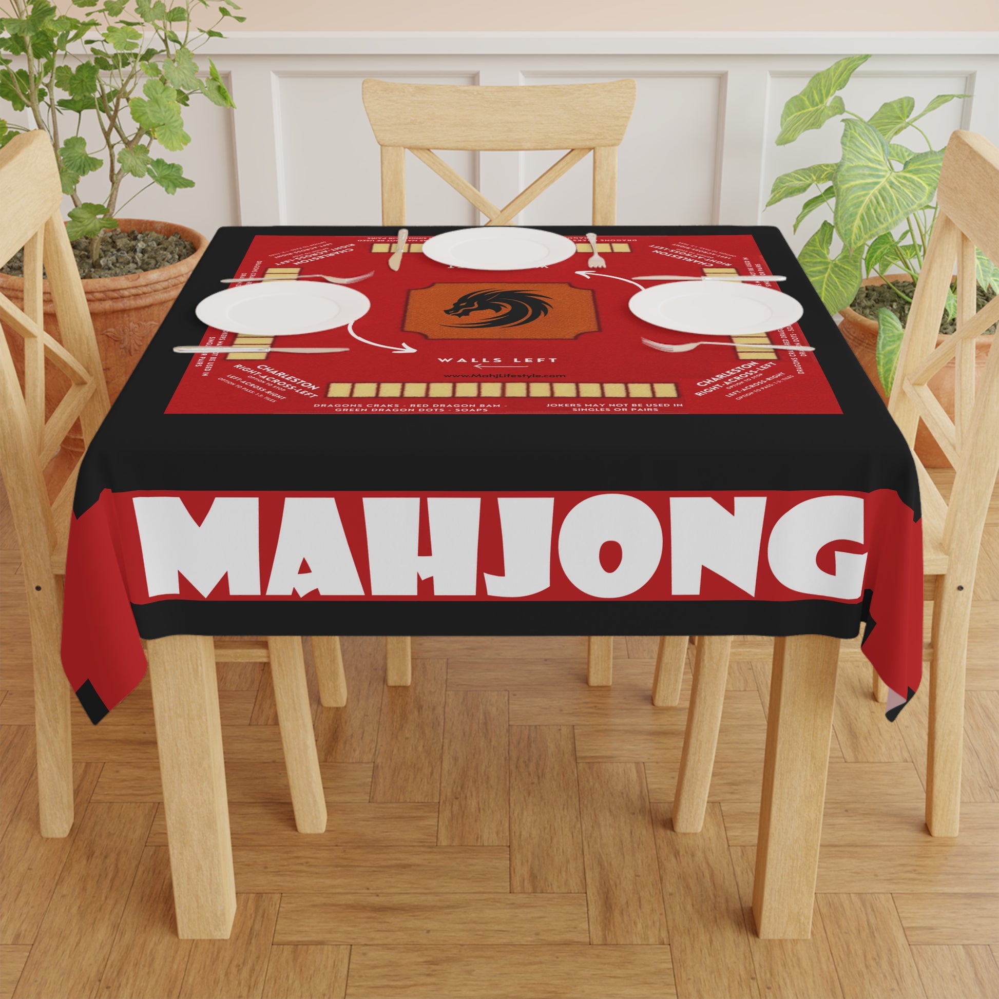 Red Mahjong with Logo
