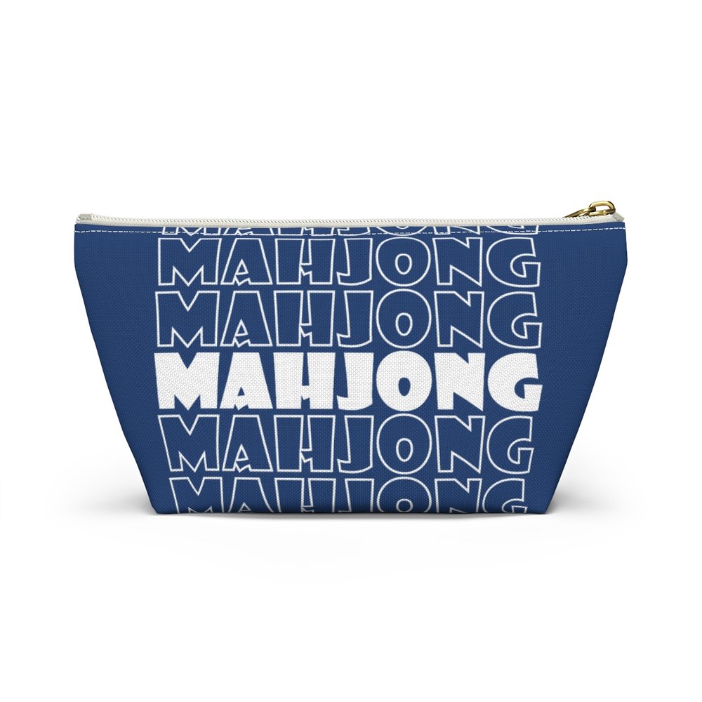 Blue Mahjong Pouch