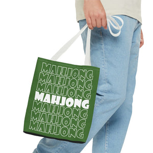 Green Mahjong Tote Bag