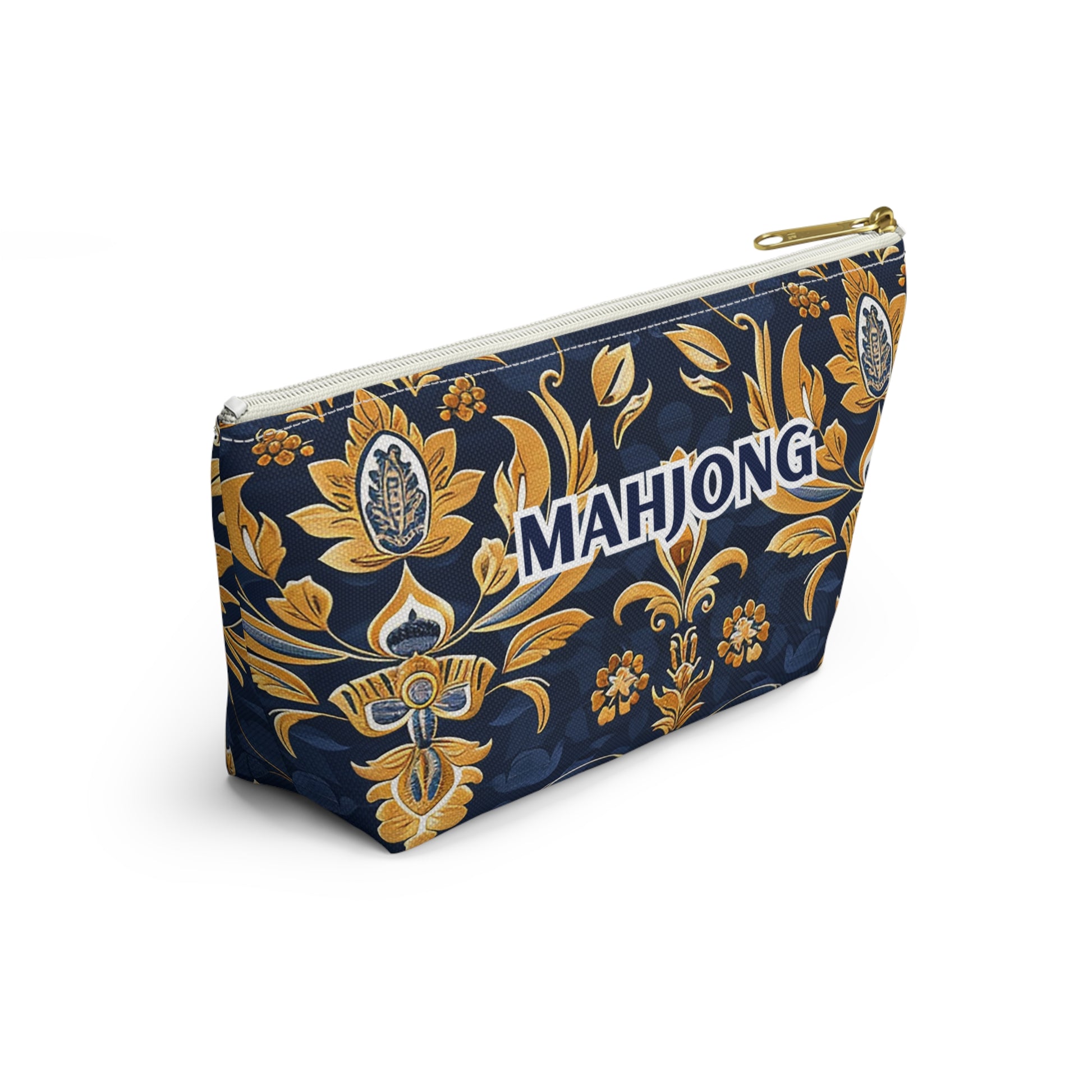 Blue Kaleidoscopic Mahjong Pouch