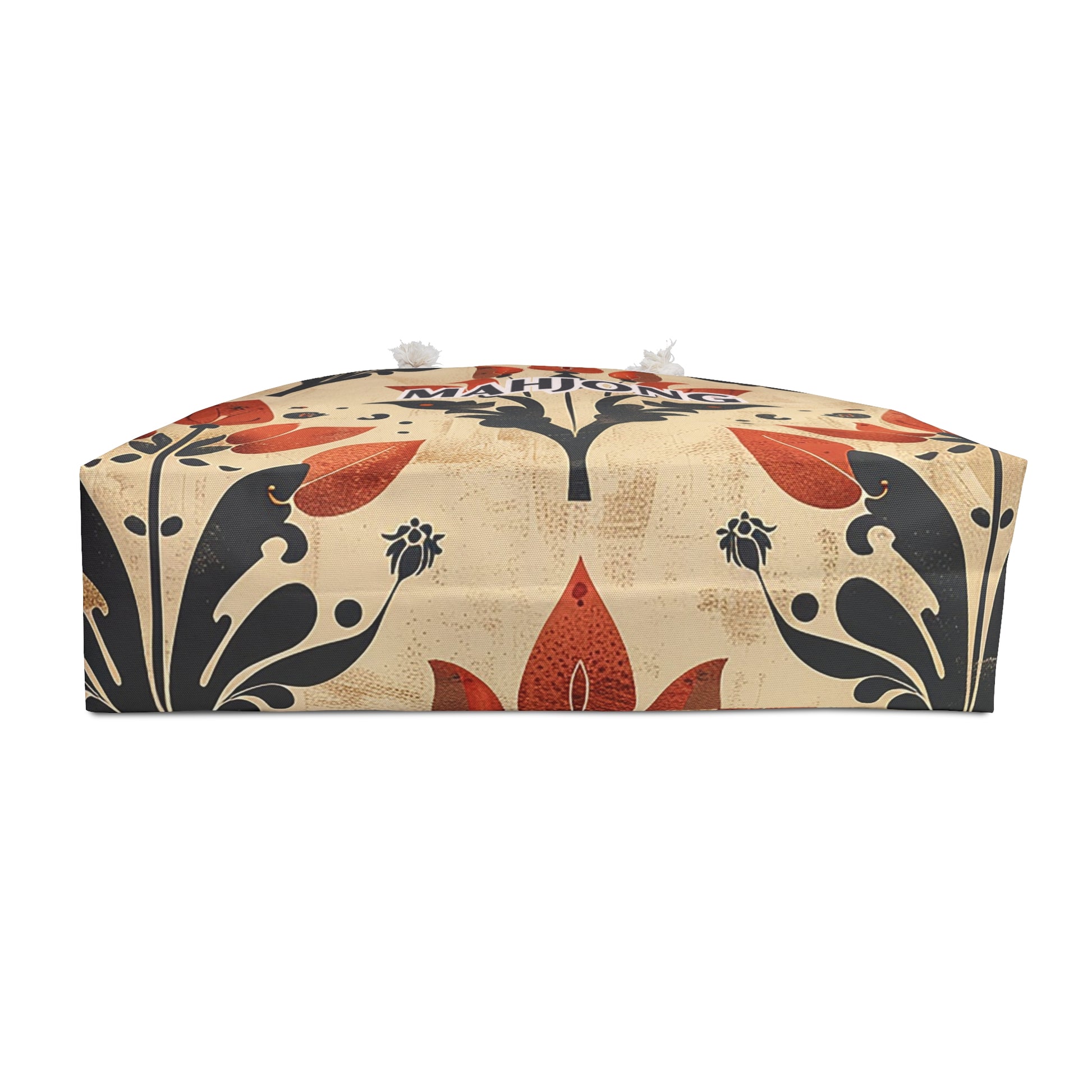 Playful Orange Petal  Mahjong Tote Bag