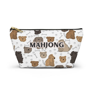 Playful Mahjong Pouch for Puppy Dog Lovers