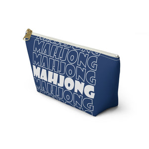 Blue Mahjong Pouch
