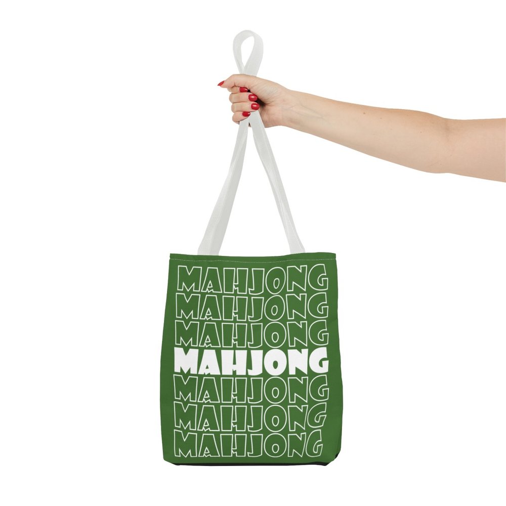 Green Mahjong Tote Bag