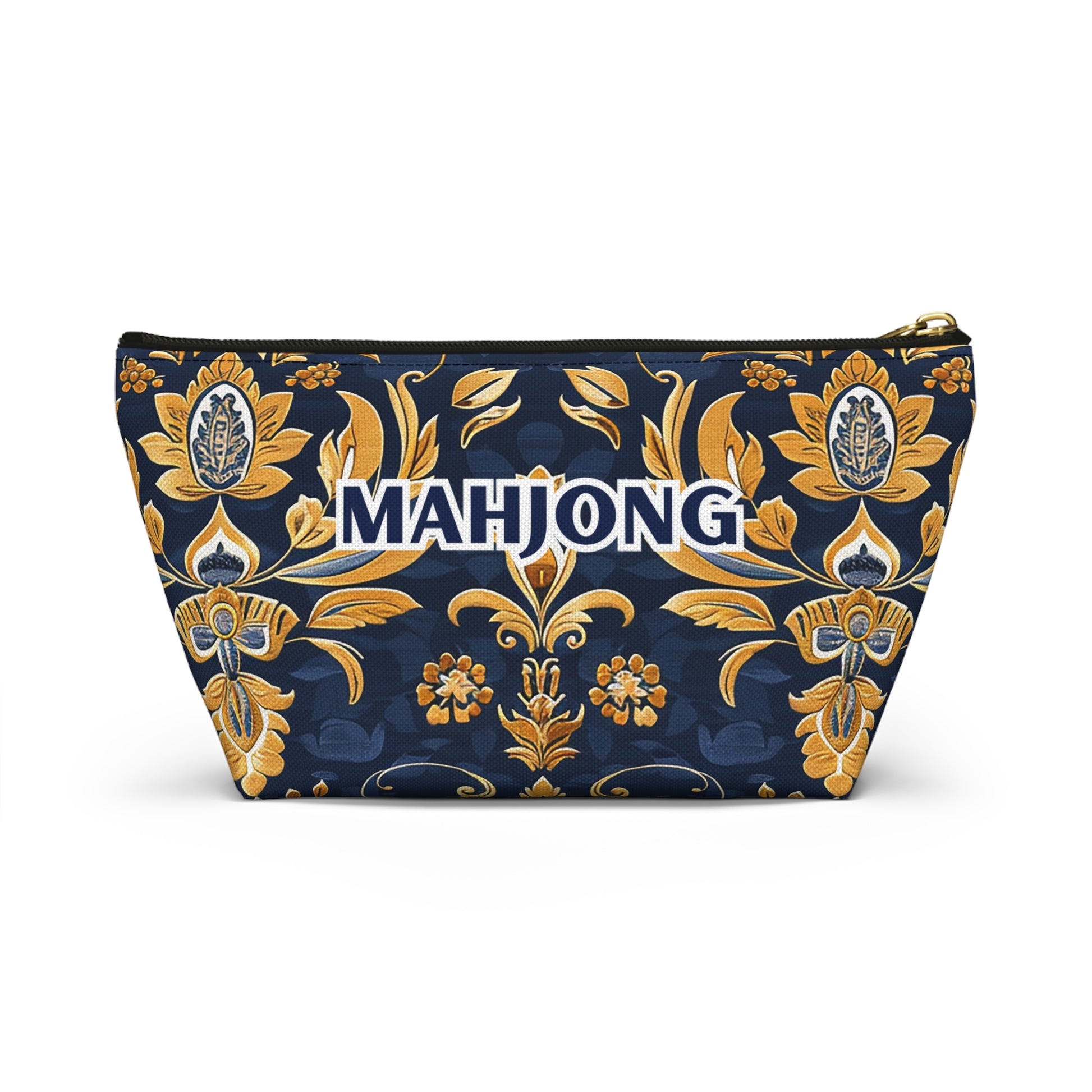 Blue Kaleidoscopic Mahjong Pouch