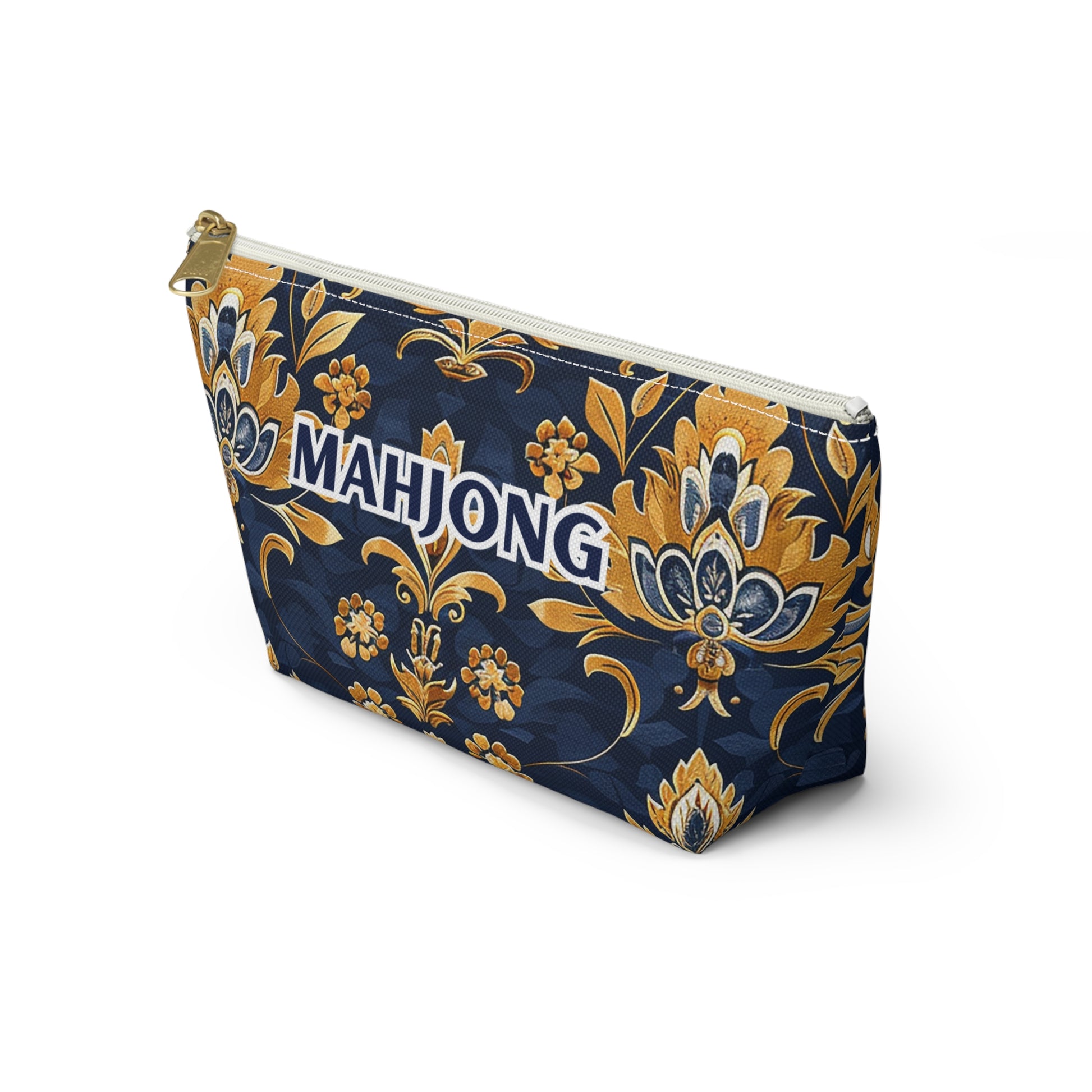 Blue Kaleidoscopic Mahjong Pouch
