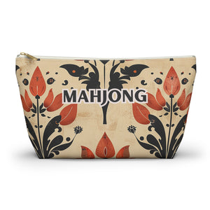 Orange Petal Mahjong Pouch