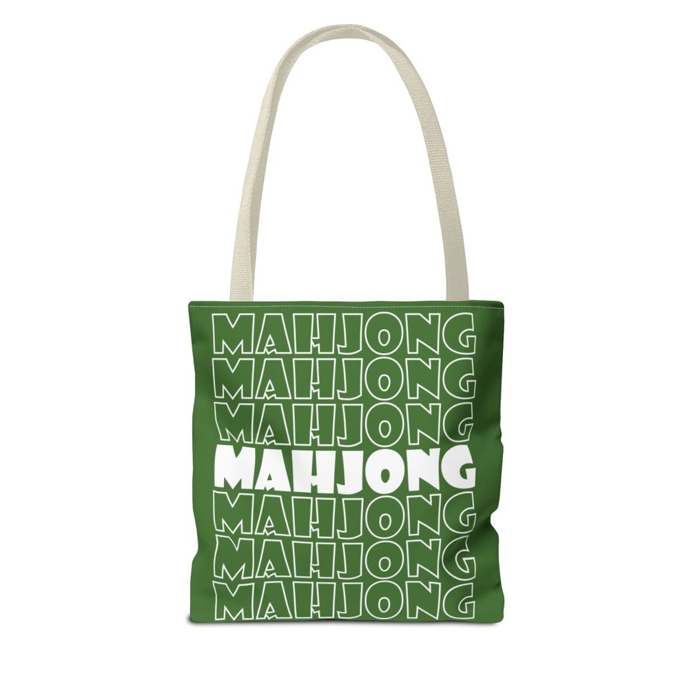Green Mahjong Tote Bag