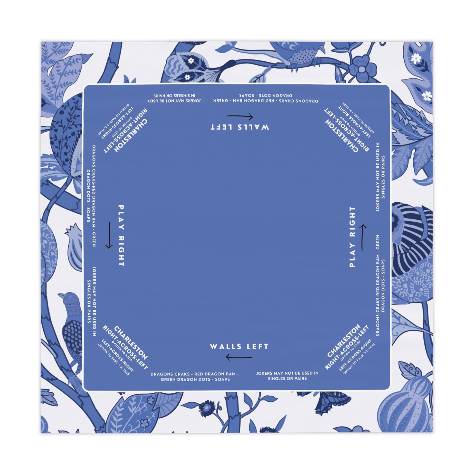Premium Blue Mahjong Mat Custom Made - Smooth, Durable Surface for Enhanced Game Night Experience
