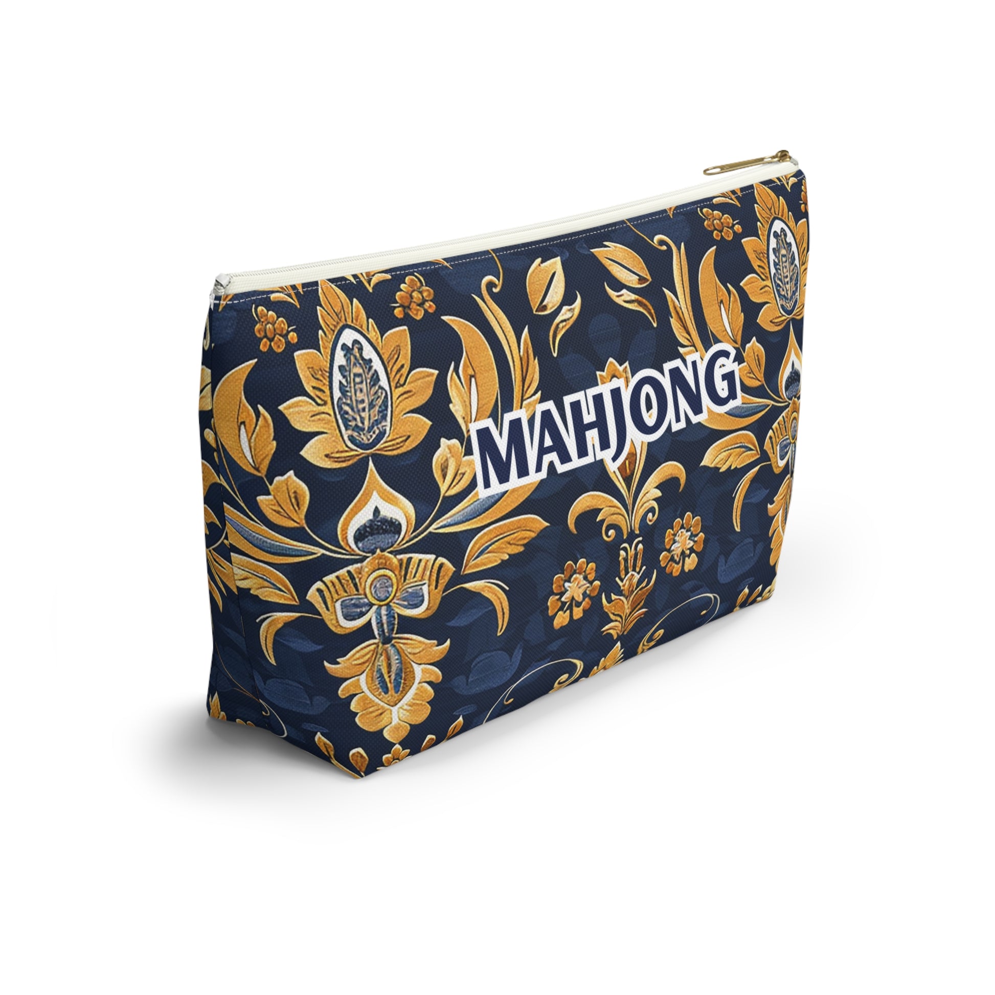 Blue Kaleidoscopic Mahjong Pouch