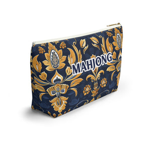 Blue Kaleidoscopic Mahjong Pouch