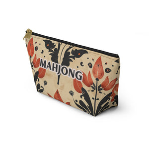 Orange Petal Mahjong Pouch