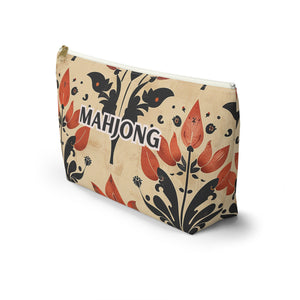 Orange Petal Mahjong Pouch
