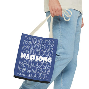 Blue Mahjong Tote Bag