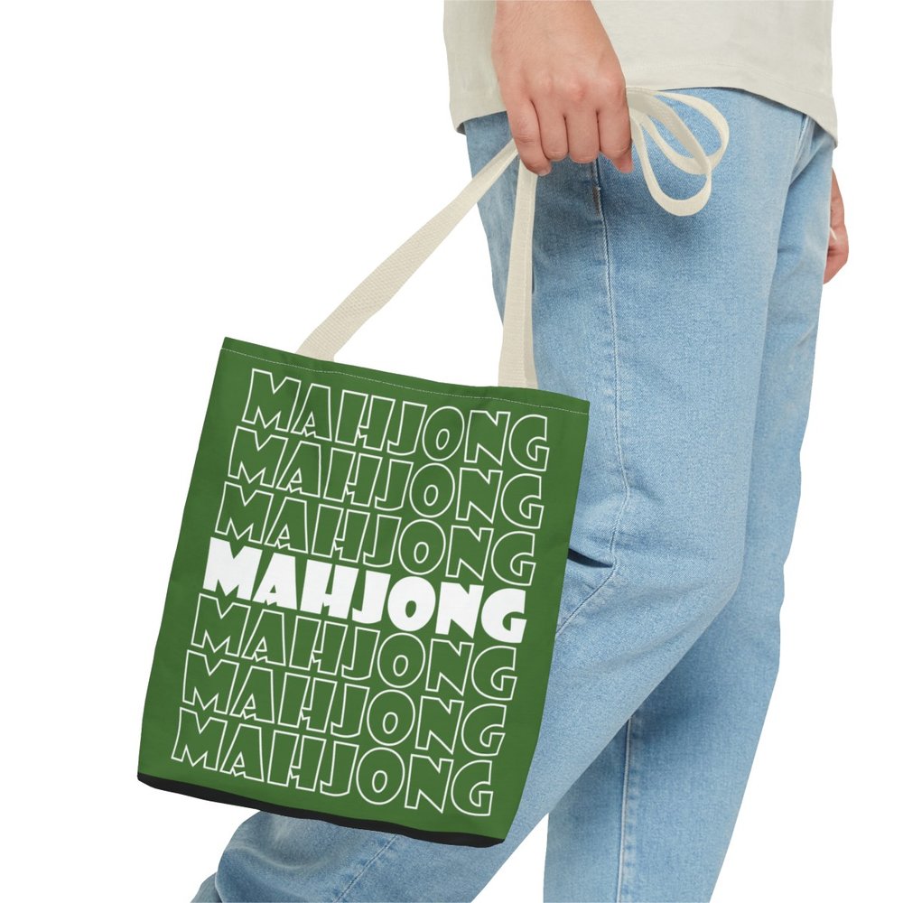 Green Mahjong Tote Bag