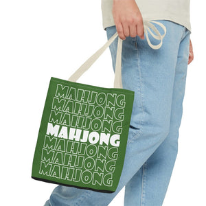 Green Mahjong Tote Bag