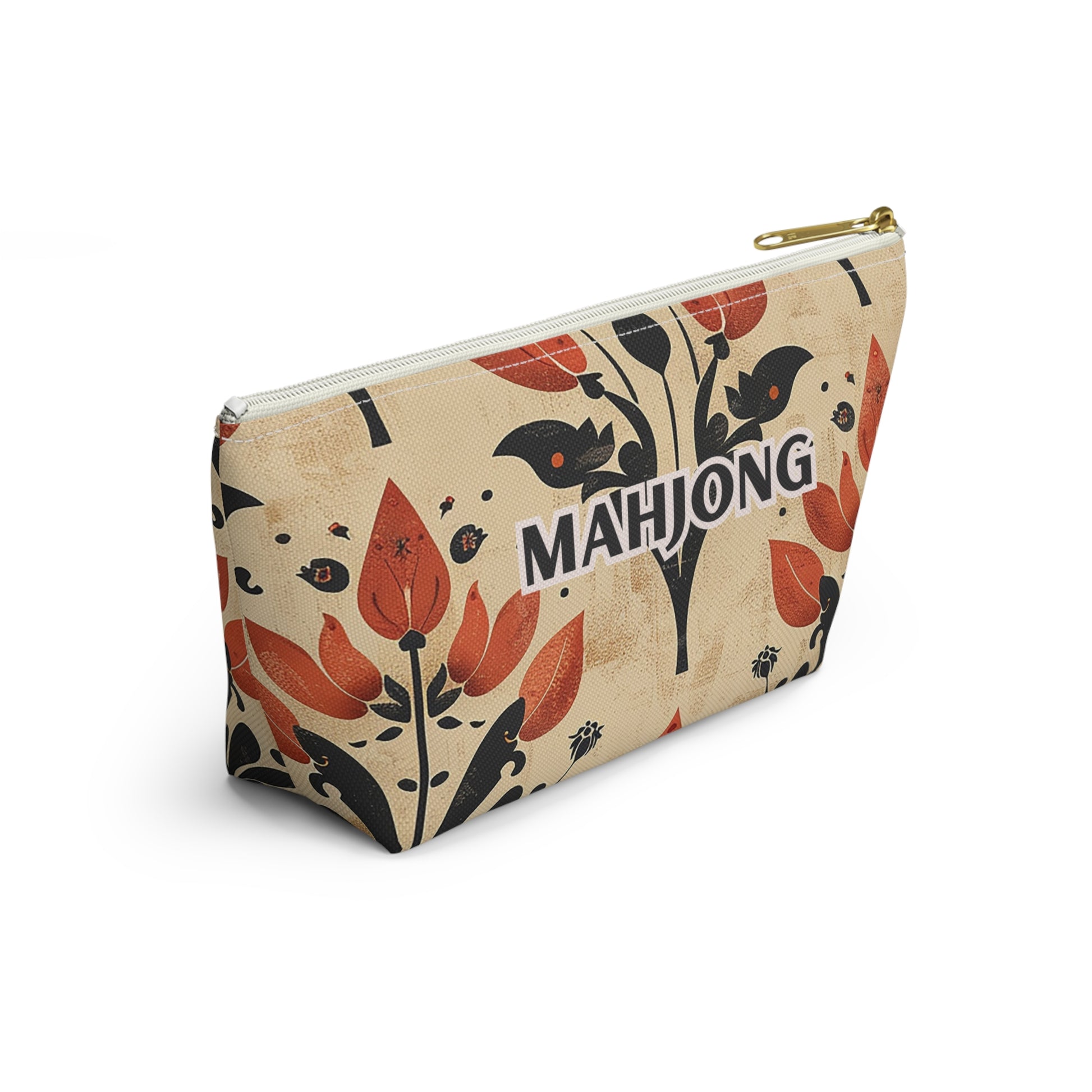 Orange Petal Mahjong Pouch