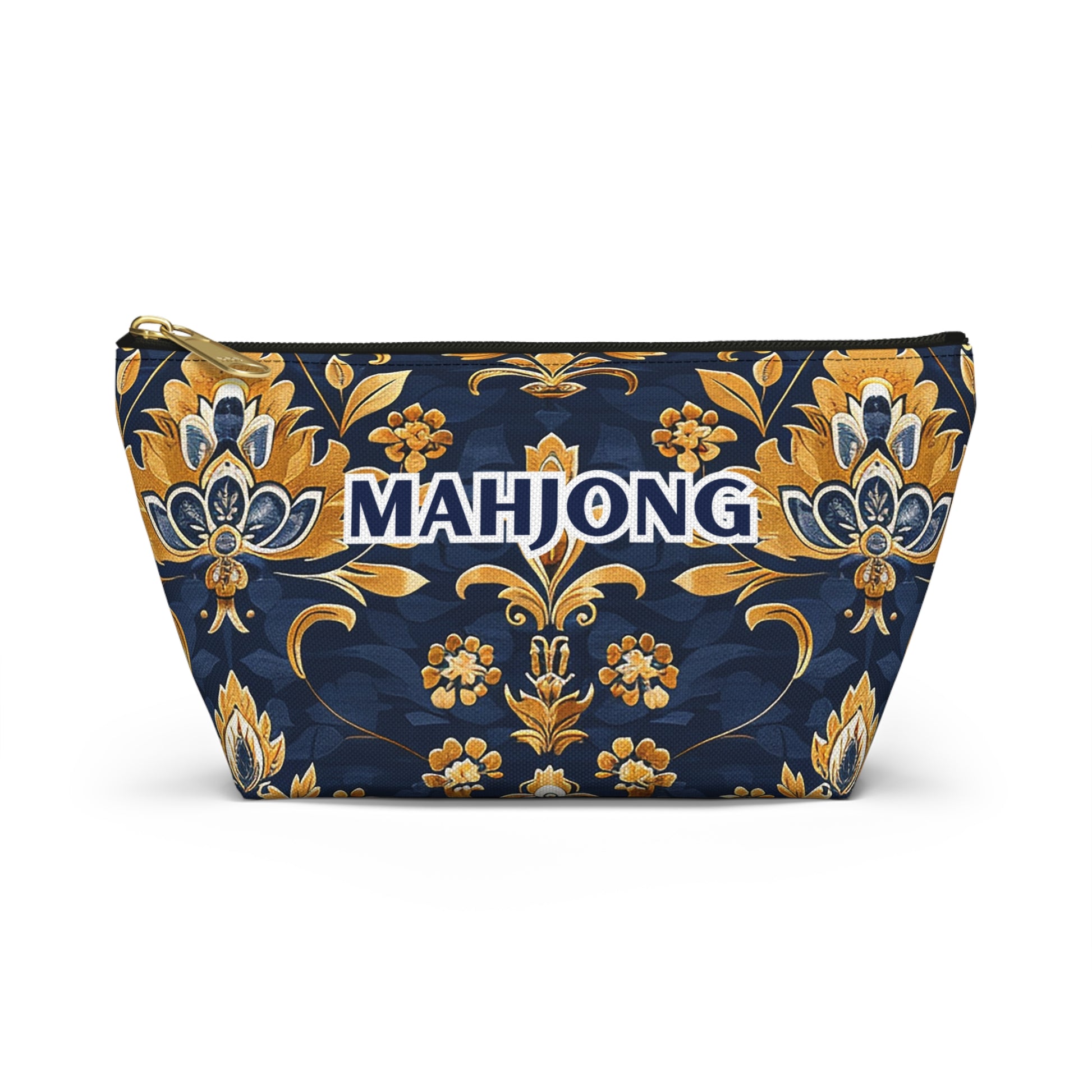 Blue Kaleidoscopic Mahjong Pouch