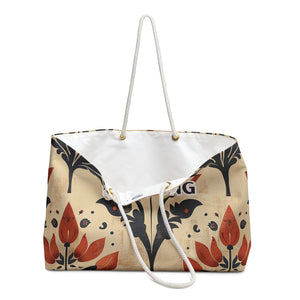 Playful Orange Petal  Mahjong Tote Bag