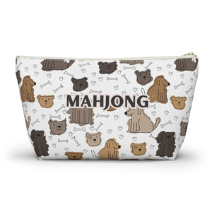 Playful Mahjong Pouch for Puppy Dog Lovers