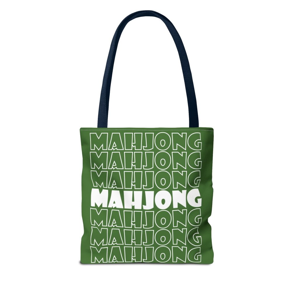 Green Mahjong Tote Bag