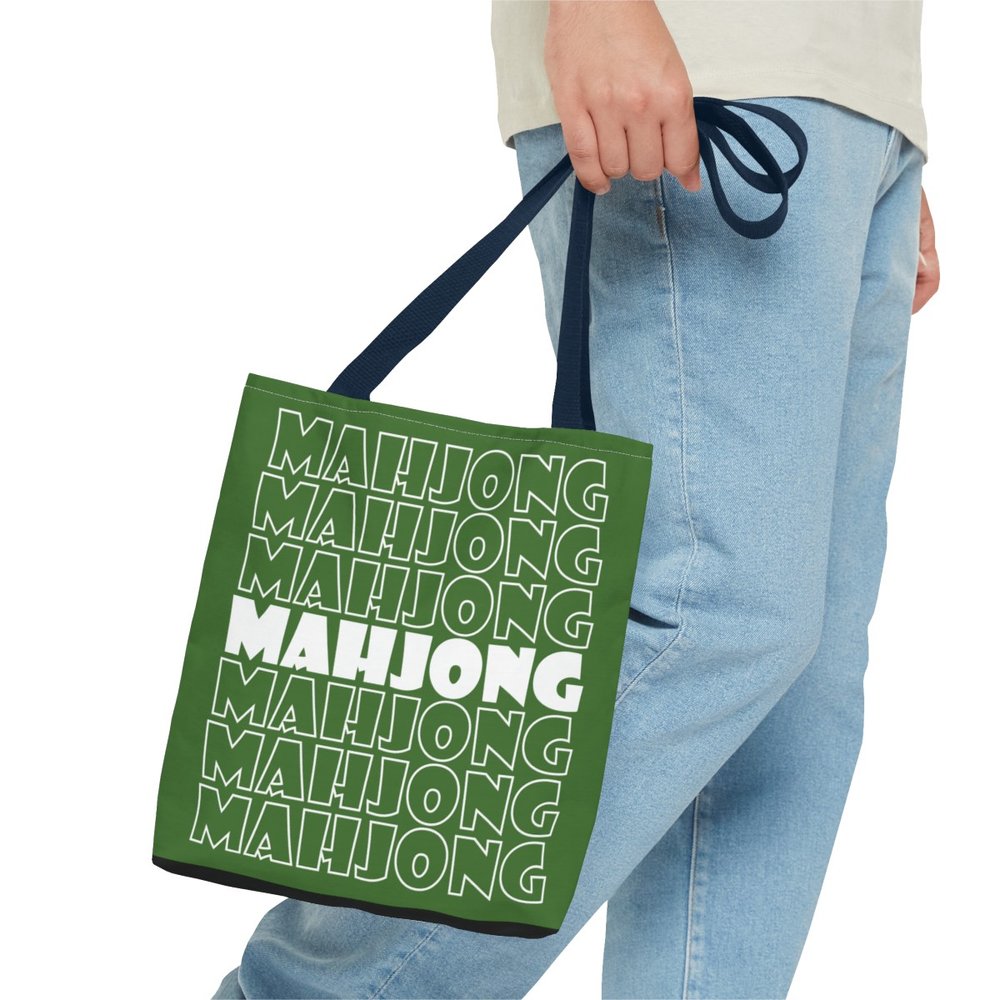 Green Mahjong Tote Bag