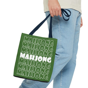 Green Mahjong Tote Bag