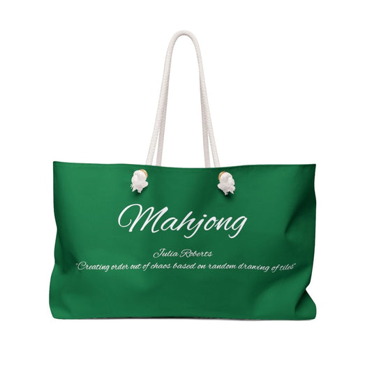 Green Mahjong Tote Bag