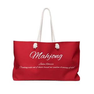 Red Mahjong Tote Bag