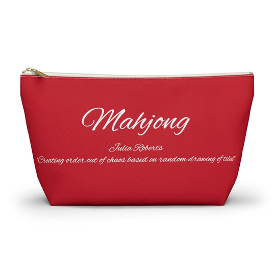 Red Mahjong Tile Pouch