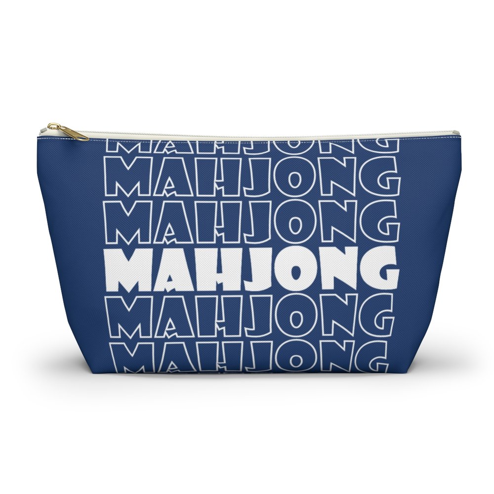 Blue Mahjong Pouch