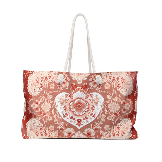 Pink Dainty Weekender Bag