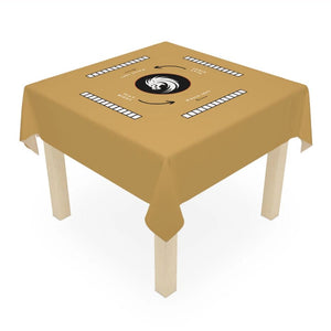 Elegant Gold Mahjong Tablecloth - Perfect for Game Nights
