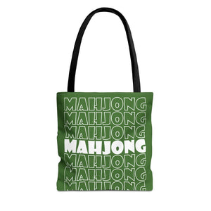 Green Mahjong Tote Bag